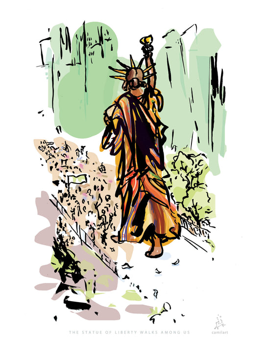 Liberty - greeting card