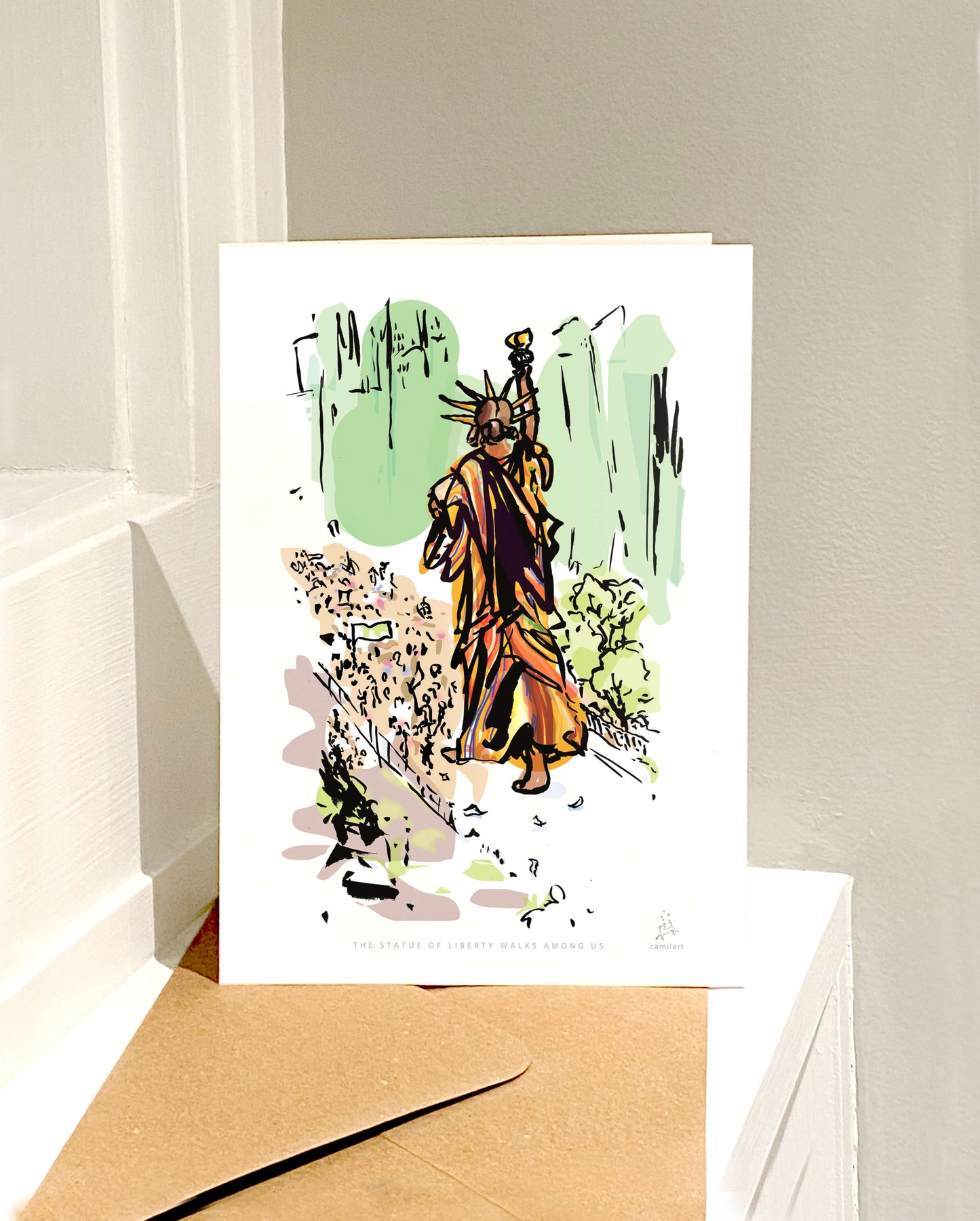 Liberty - greeting card